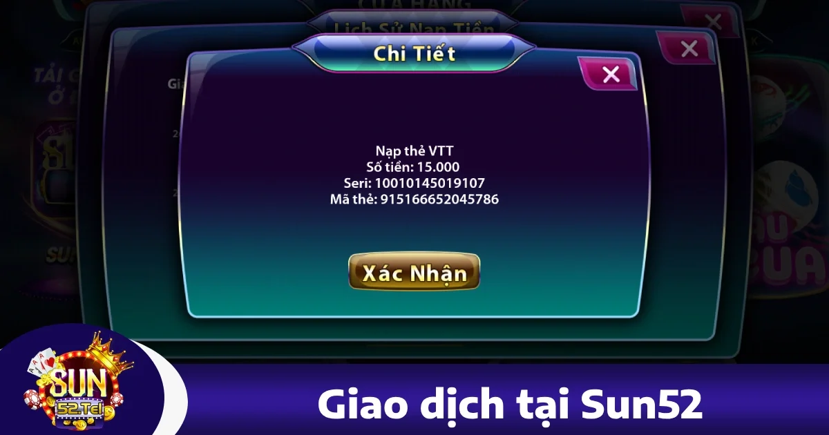 Sun52 29 Giao Dịch Tại sun52 – Đơn Giản, An Toàn, Nhanh Chóng