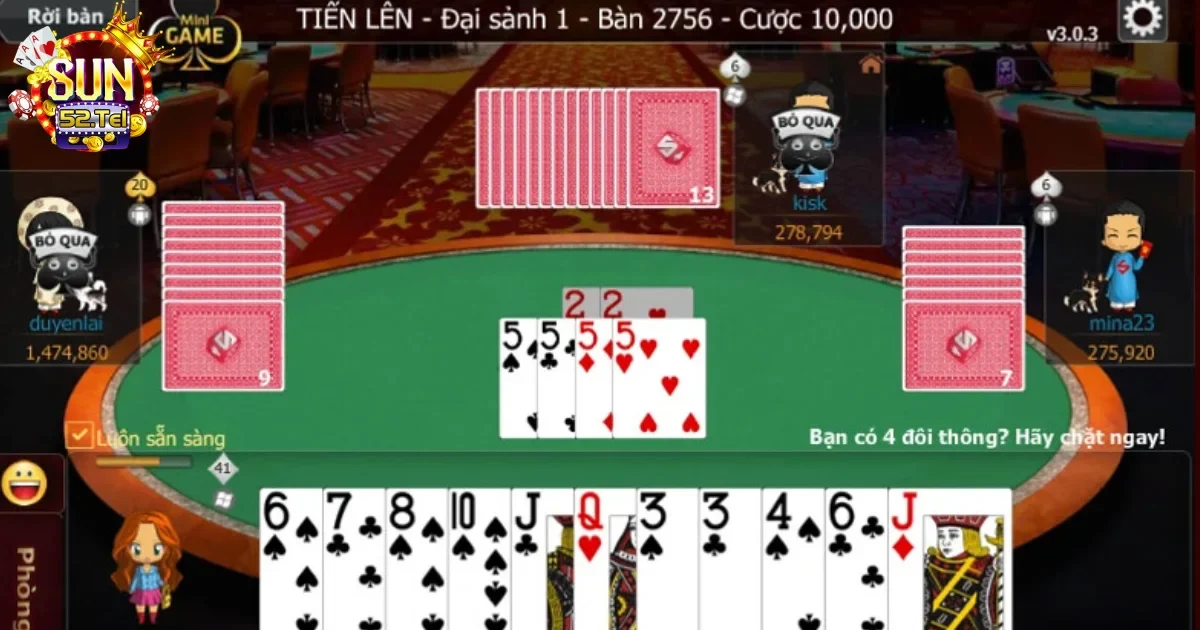 Kinh Nghiệm Chơi Bài Tiến Lên Sun52 – Bí Quyết Cao Thủ 2 Kinh Nghiệm Chơi Bài Tiến Lên
